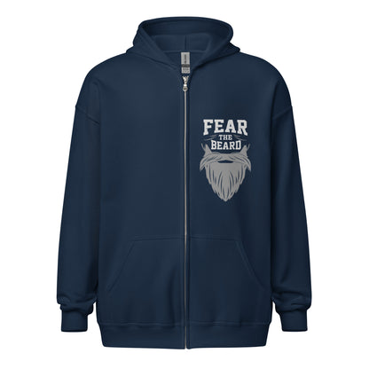 Fear the Beard heavy blend zip hoodie