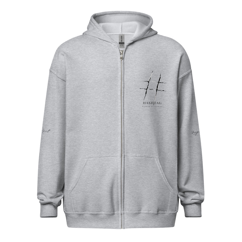 Hashtag Unisex heavy blend zip hoodie