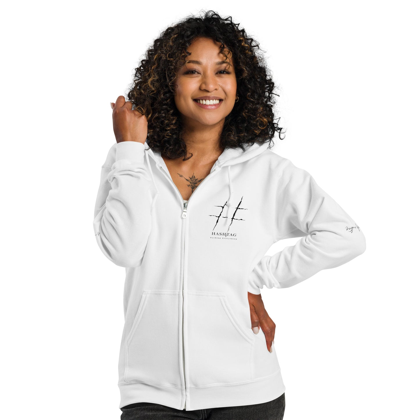 Hashtag Unisex heavy blend zip hoodie