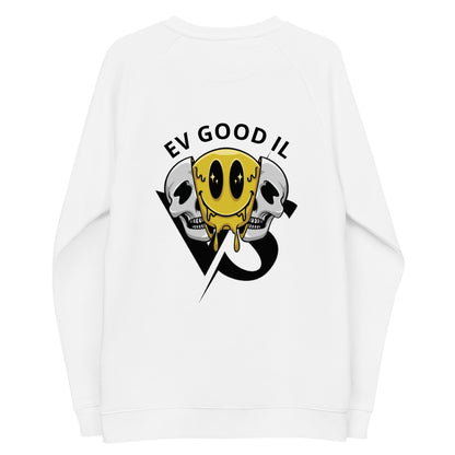 Good vs Evil Unisex organic raglan sweatshirt