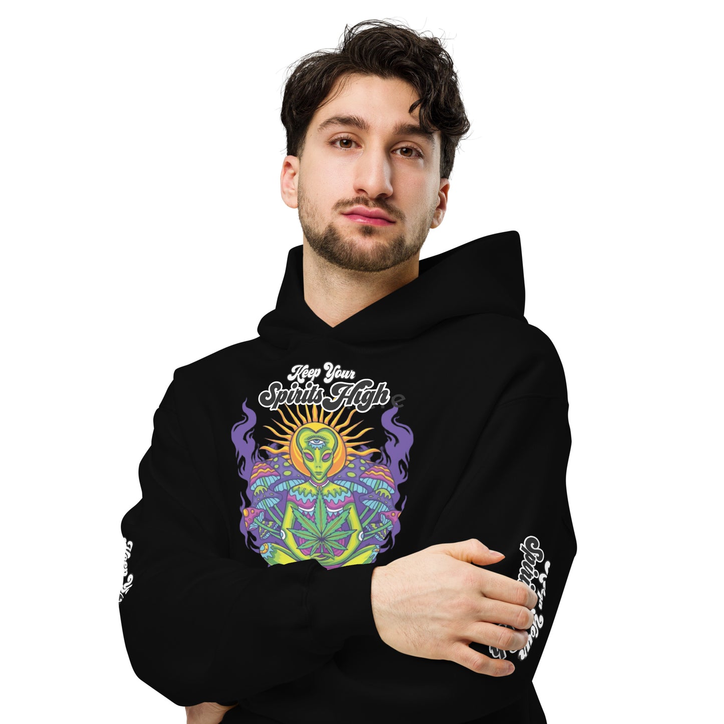 Keep Your Spirits High Unisex oversized hoodie