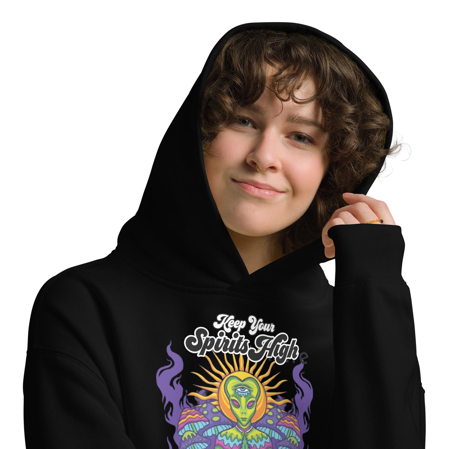 Keep Your Spirits High Unisex oversized hoodie