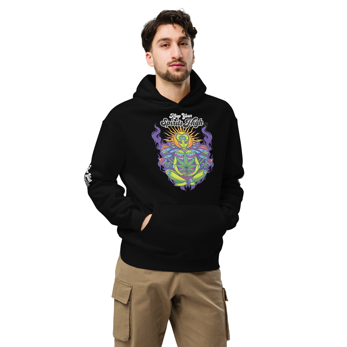 Keep Your Spirits High Unisex oversized hoodie