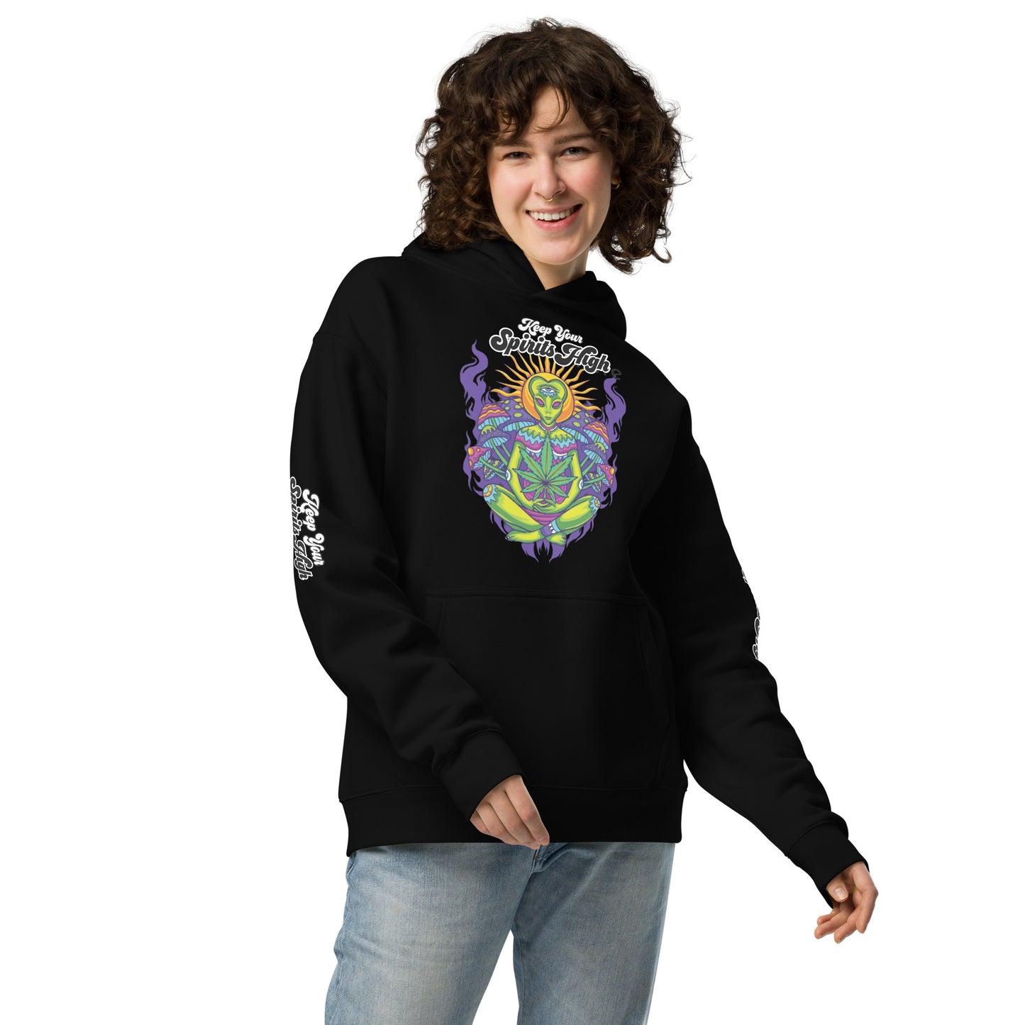 Keep Your Spirits High Unisex oversized hoodie