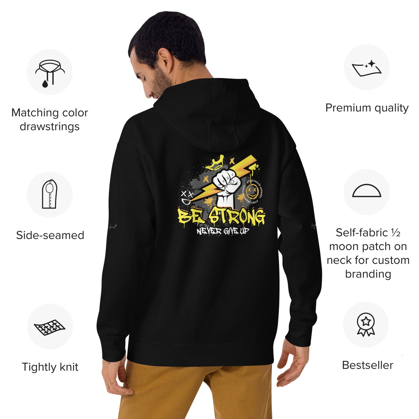 Be Strong Never Give Up Hoodie