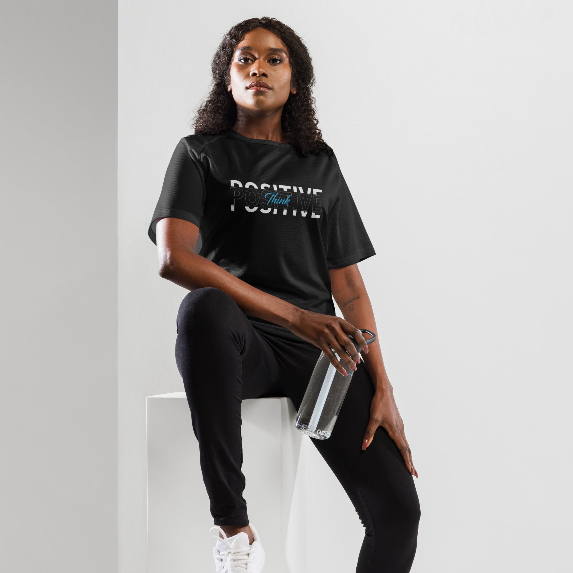 Think Positive Unisex sports jersey