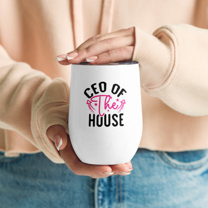 CEO of the House Wine tumbler