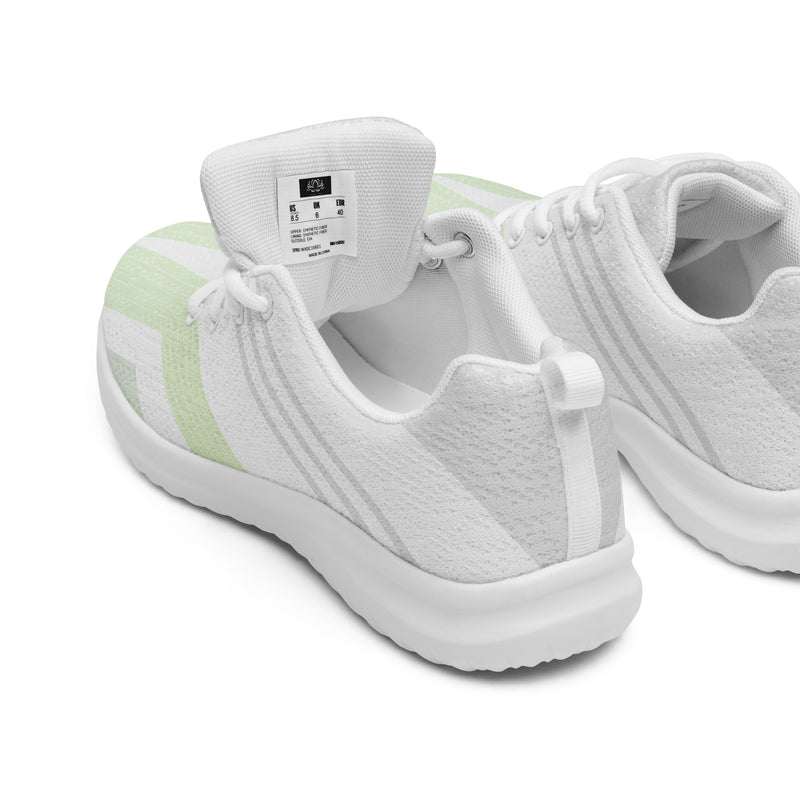 Lime Green Stripped Women’s athletic sneakers
