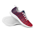 Burgendy Print Women’s athletic sneakers