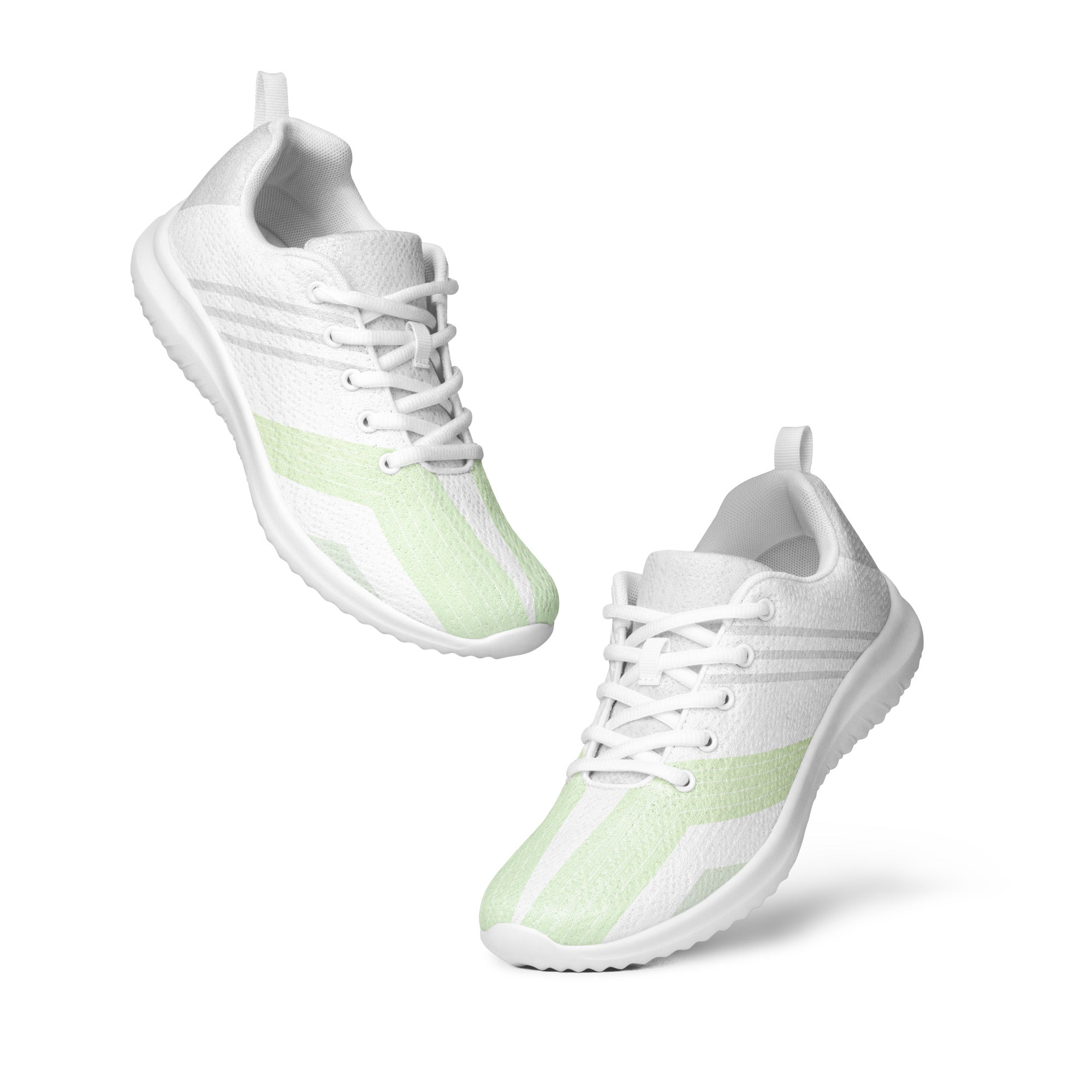 Lime Green Stripped Women’s athletic sneakers