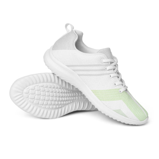 Lime Green Stripped Women’s athletic sneakers