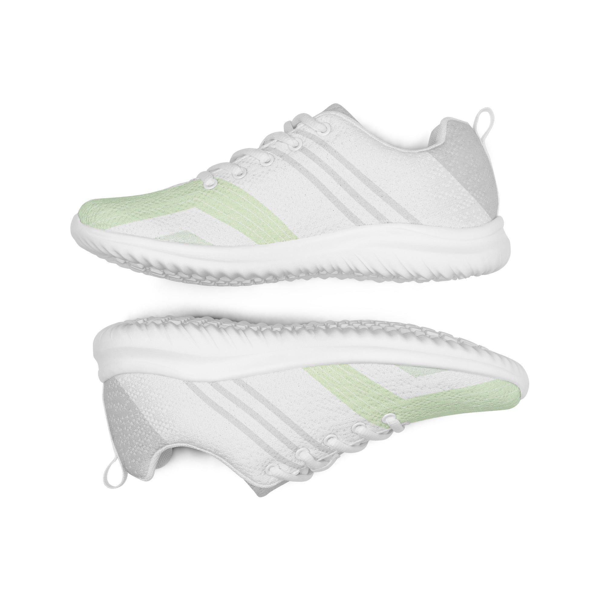 Lime Green Stripped Women’s athletic sneakers