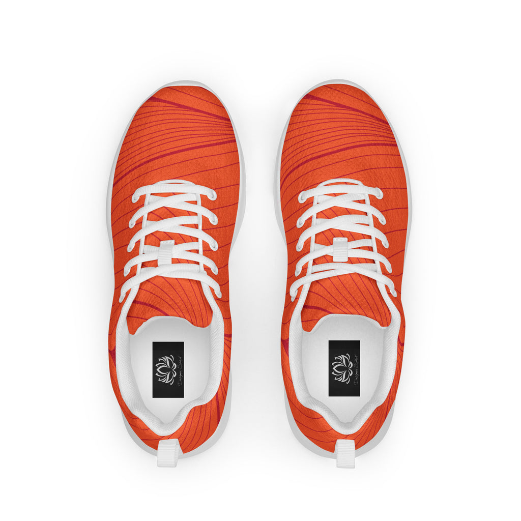 Orange Design Women’s athletic sneakers