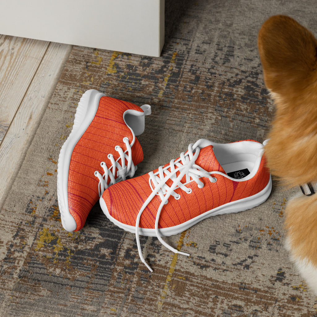 Orange Design Women’s athletic sneakers