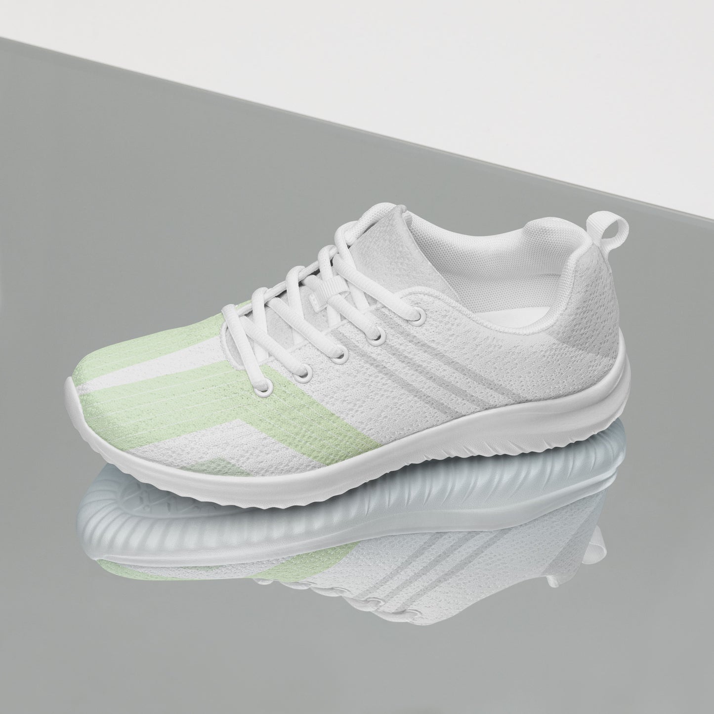 Lime Green Stripped Women’s athletic sneakers