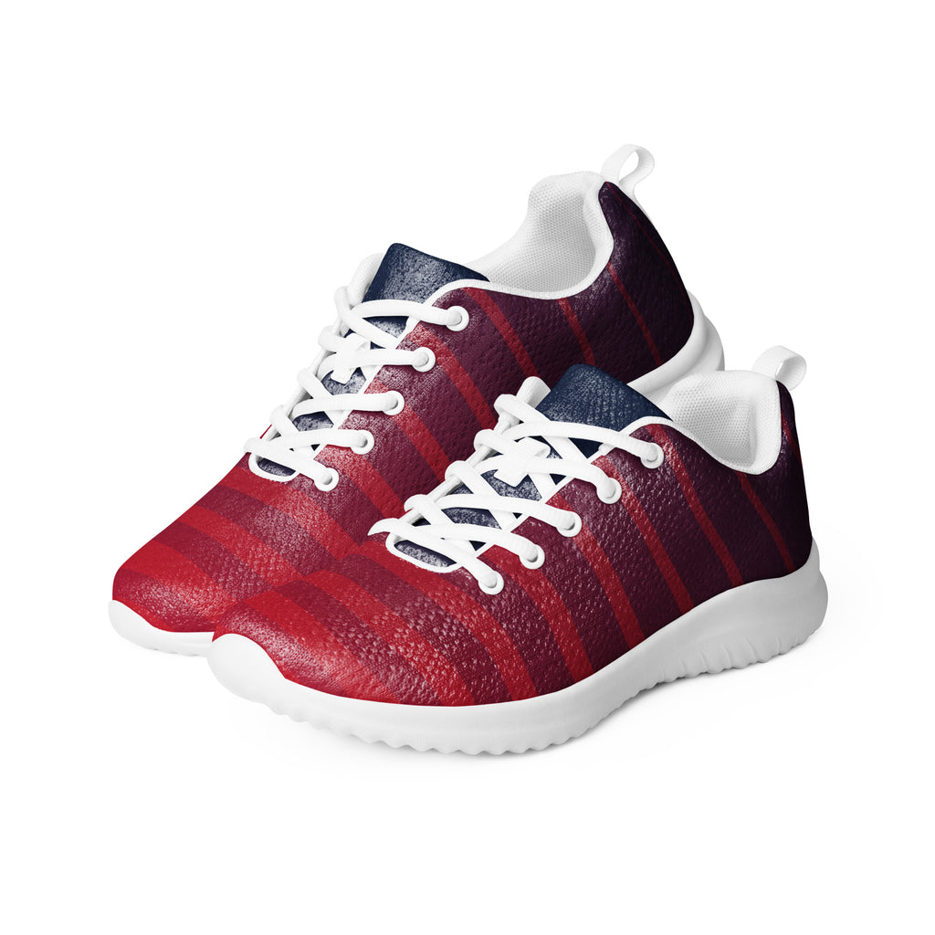 Burgendy Print Women’s athletic sneakers