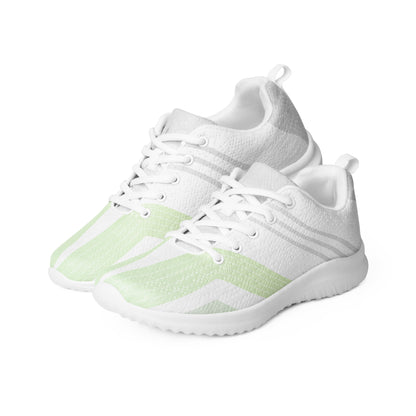 Lime Green Stripped Women’s athletic sneakers