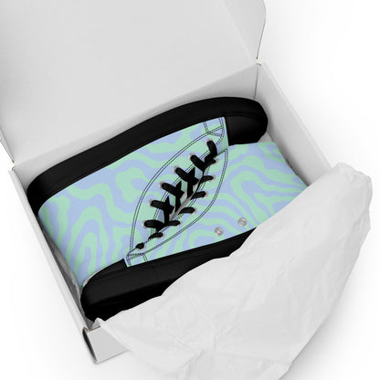 Zebra Print Women’s high top canvas sneakers