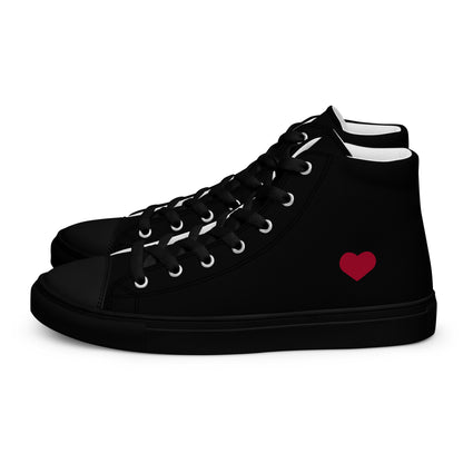 Self Love Women’s high top canvas shoes