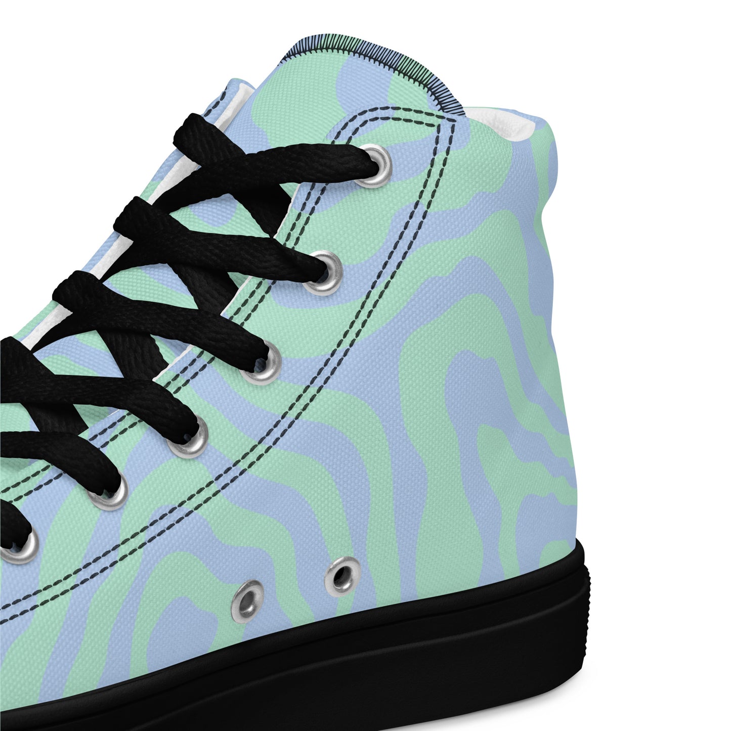 Zebra Print Women’s high top canvas sneakers