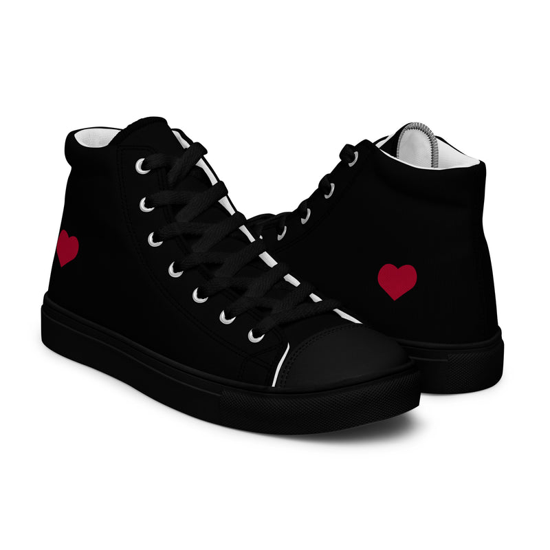 Self Love Women’s high top canvas shoes