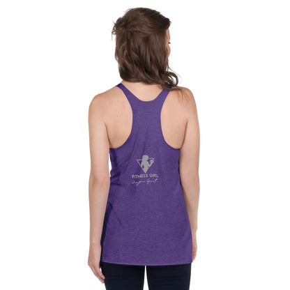 Purple and Gray Women's Racerback Tank