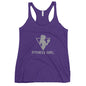 Purple and Gray Women's Racerback Tank