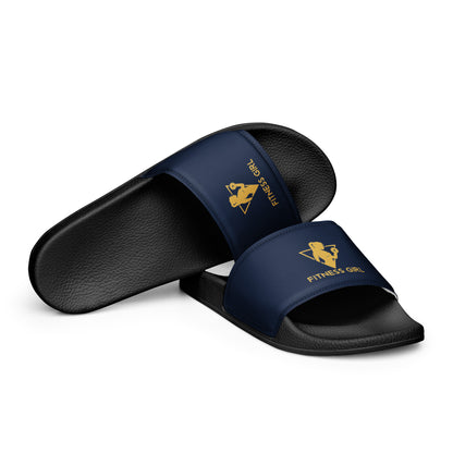 Navy Fitness Girl Women's slides