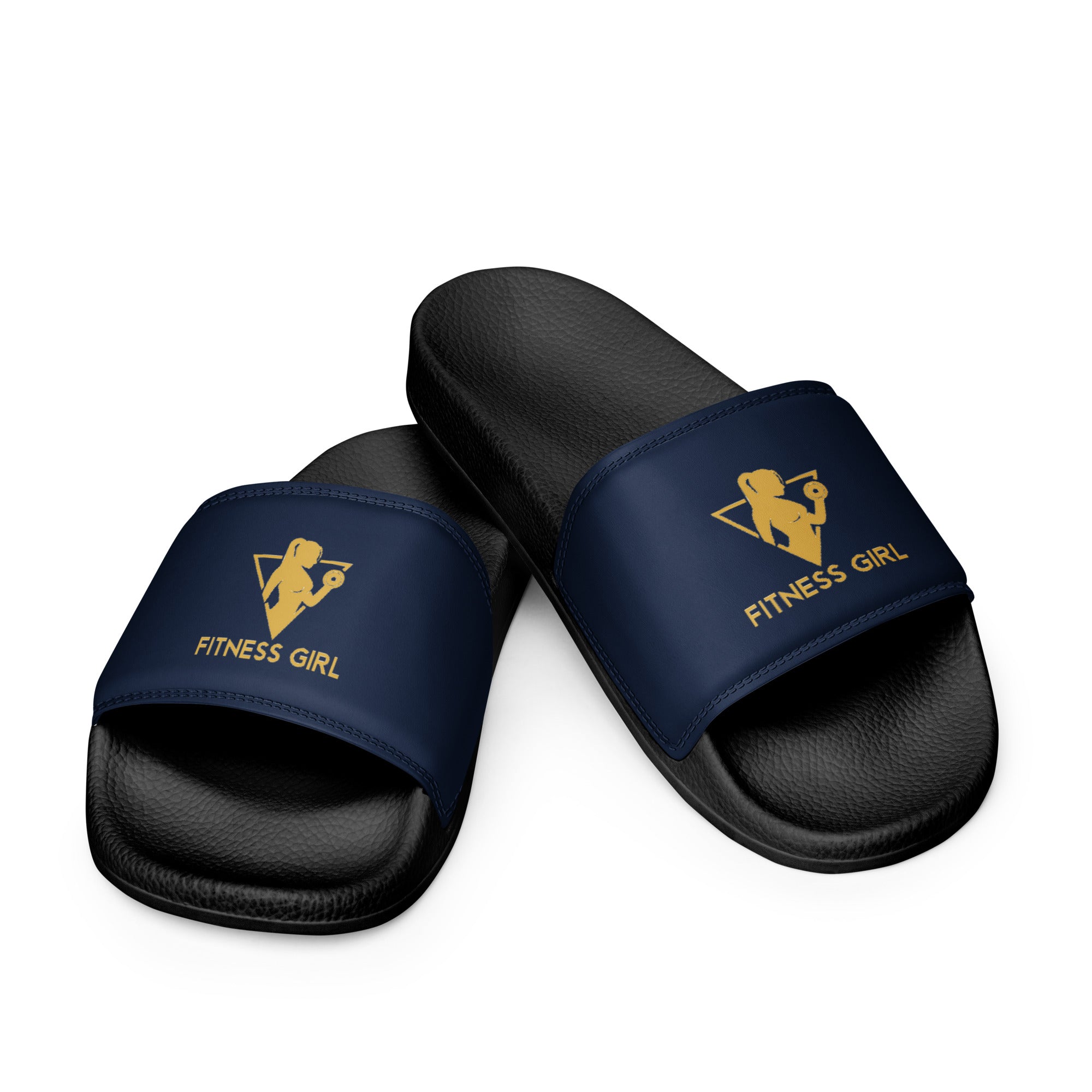 Navy Fitness Girl Women's slides