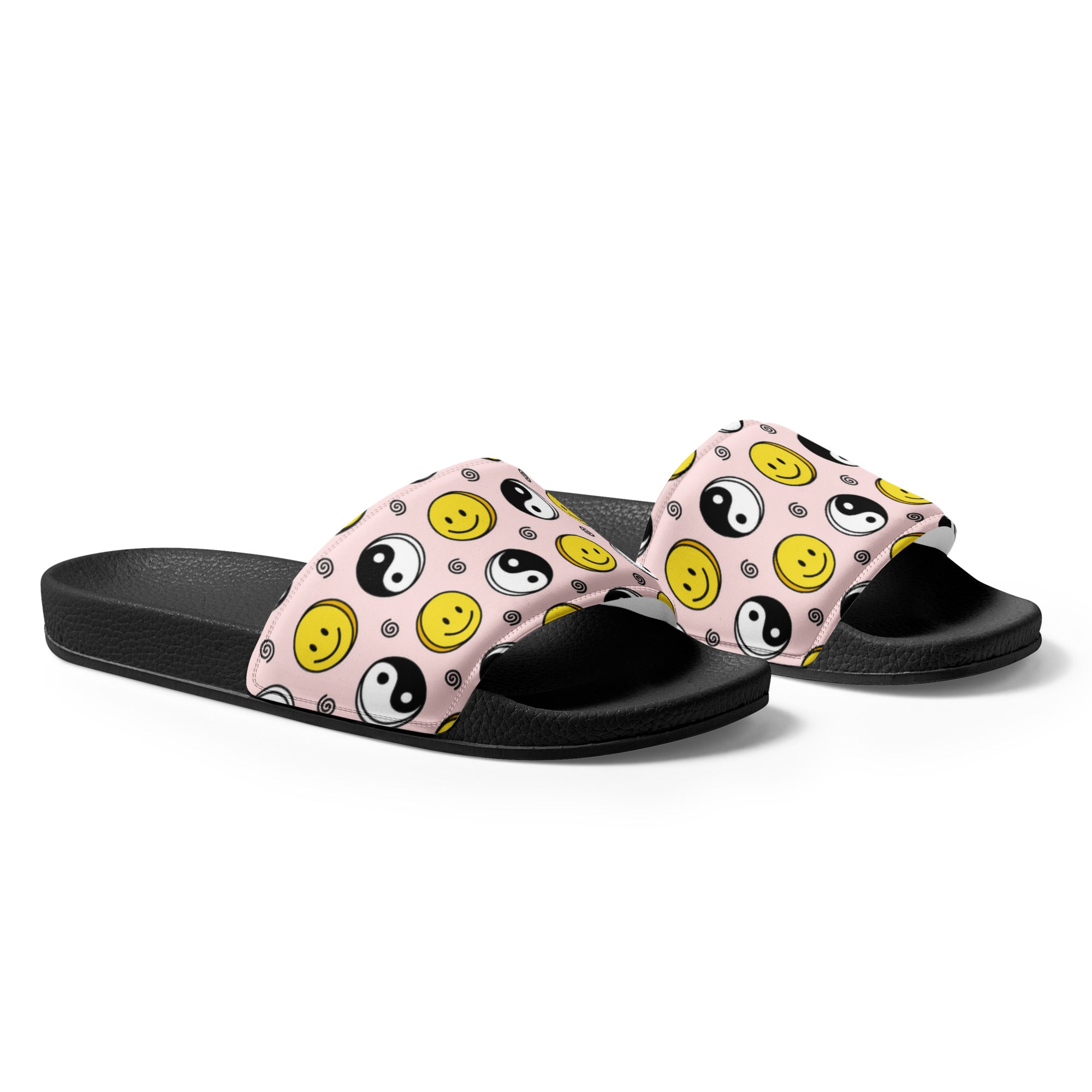 Smiley Ying Yang Women's slides