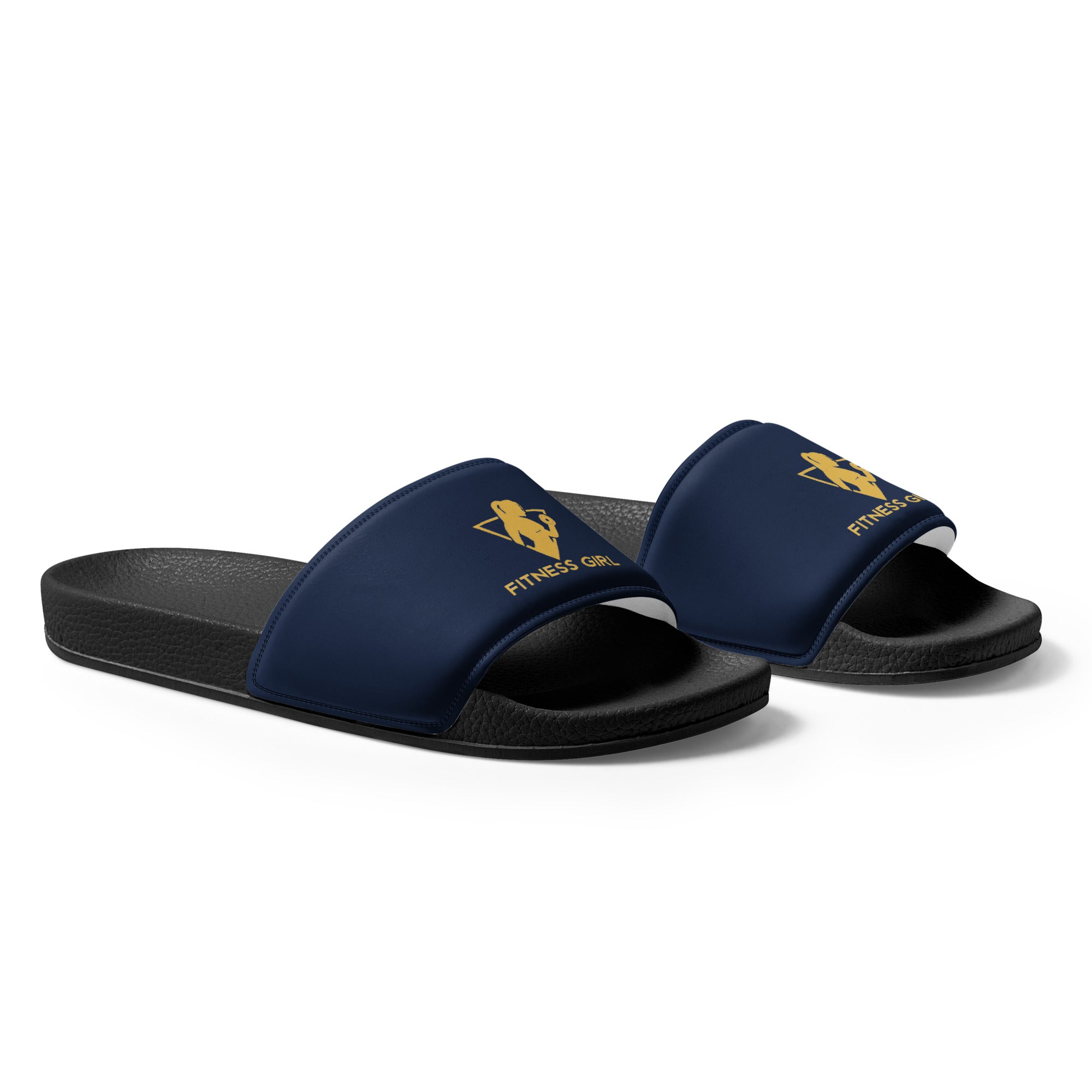 Navy Fitness Girl Women's slides