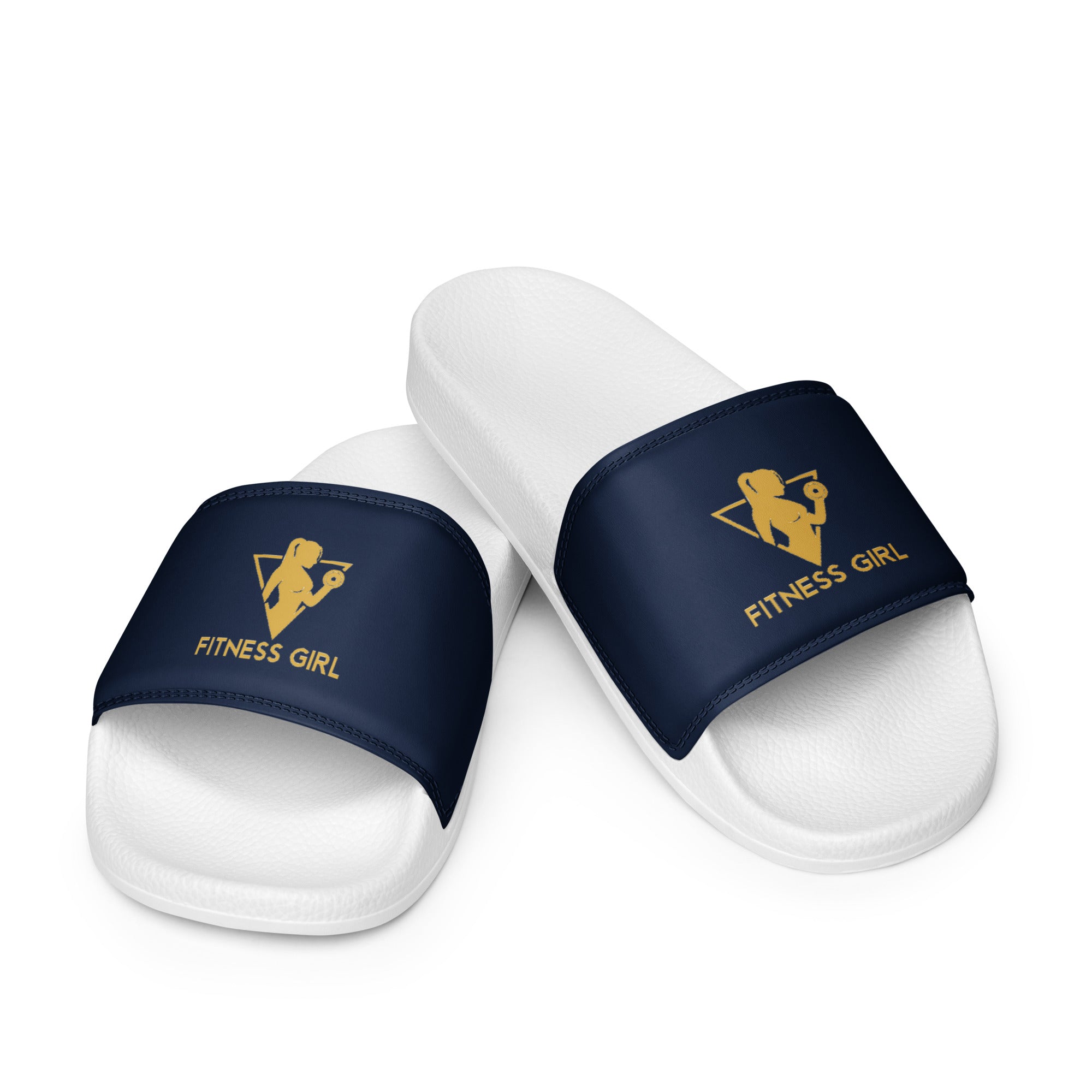 Navy Fitness Girl Women's slides