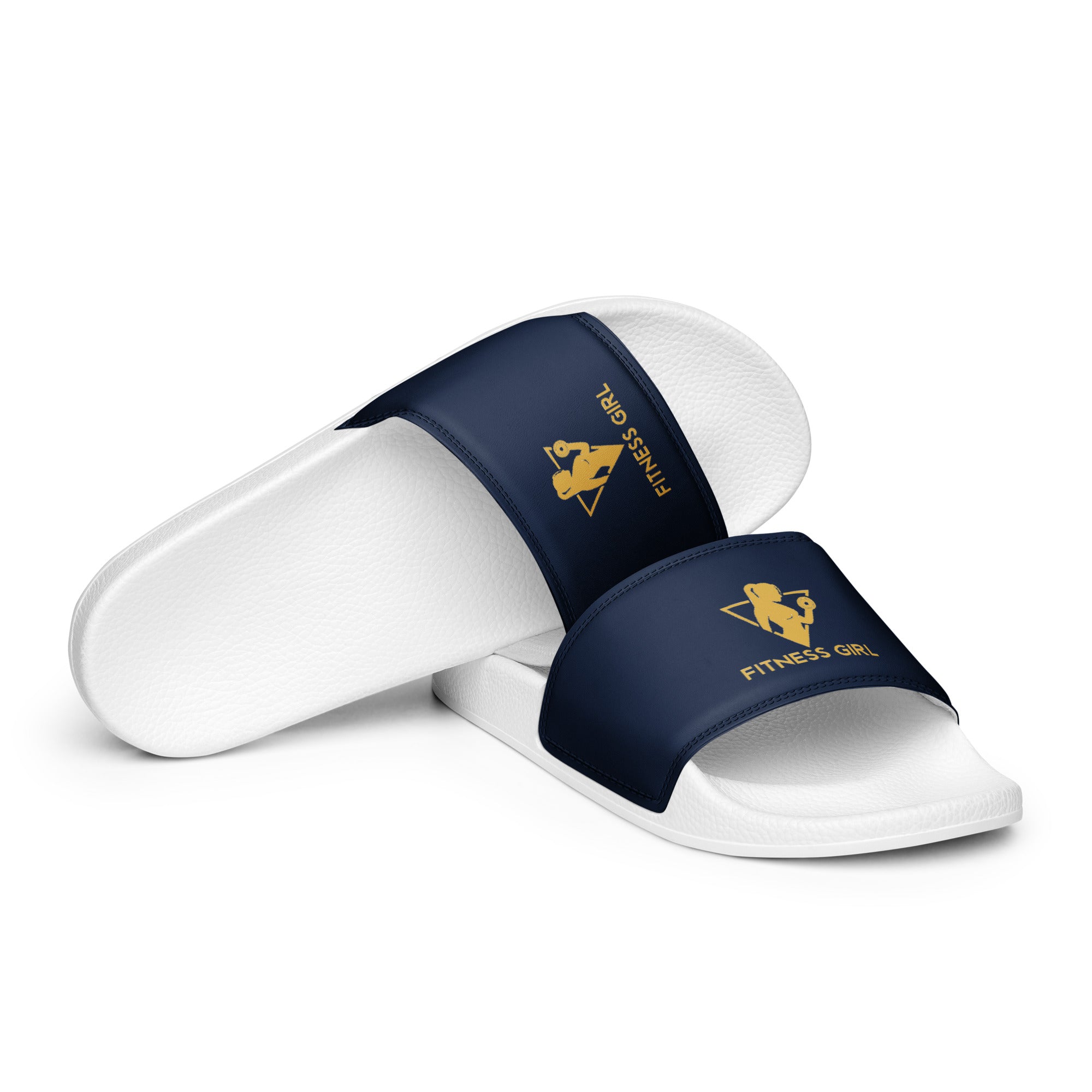 Navy Fitness Girl Women's slides