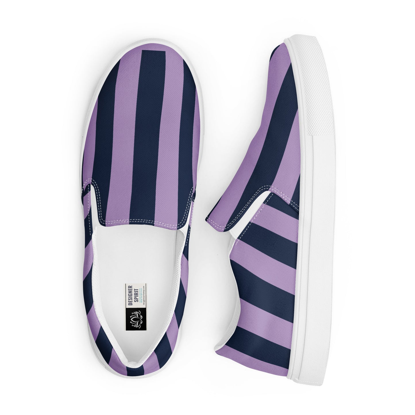 Purple in Blue Women’s slip-on canvas shoes