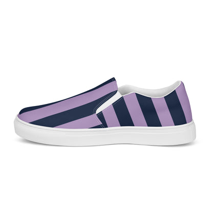 Purple in Blue Women’s slip-on canvas shoes