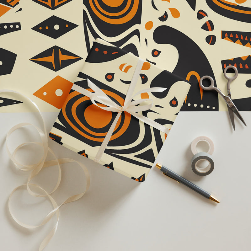 African Print Wrapping paper sheets