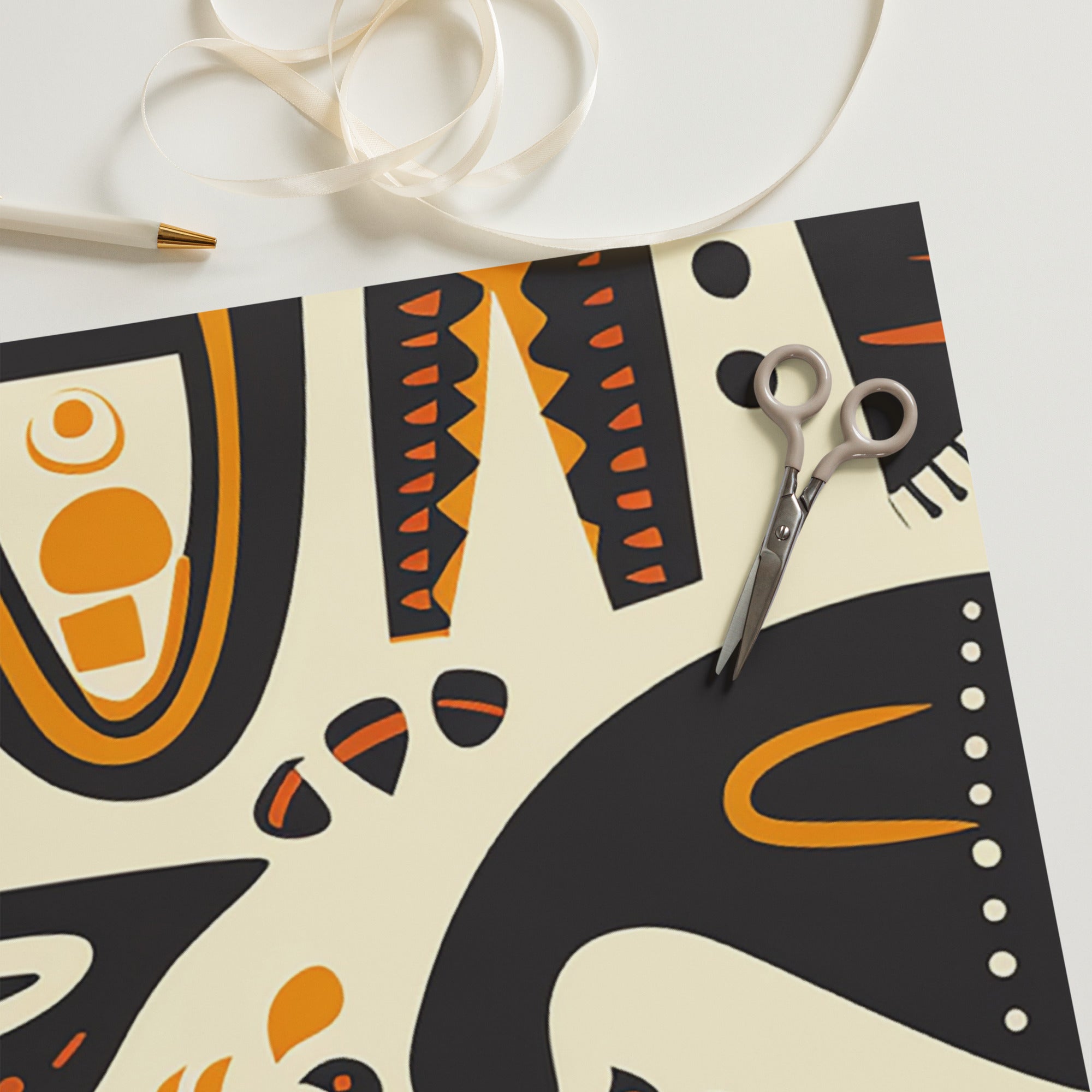 African Print Wrapping paper sheets