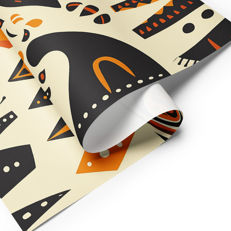 African Print Wrapping paper sheets