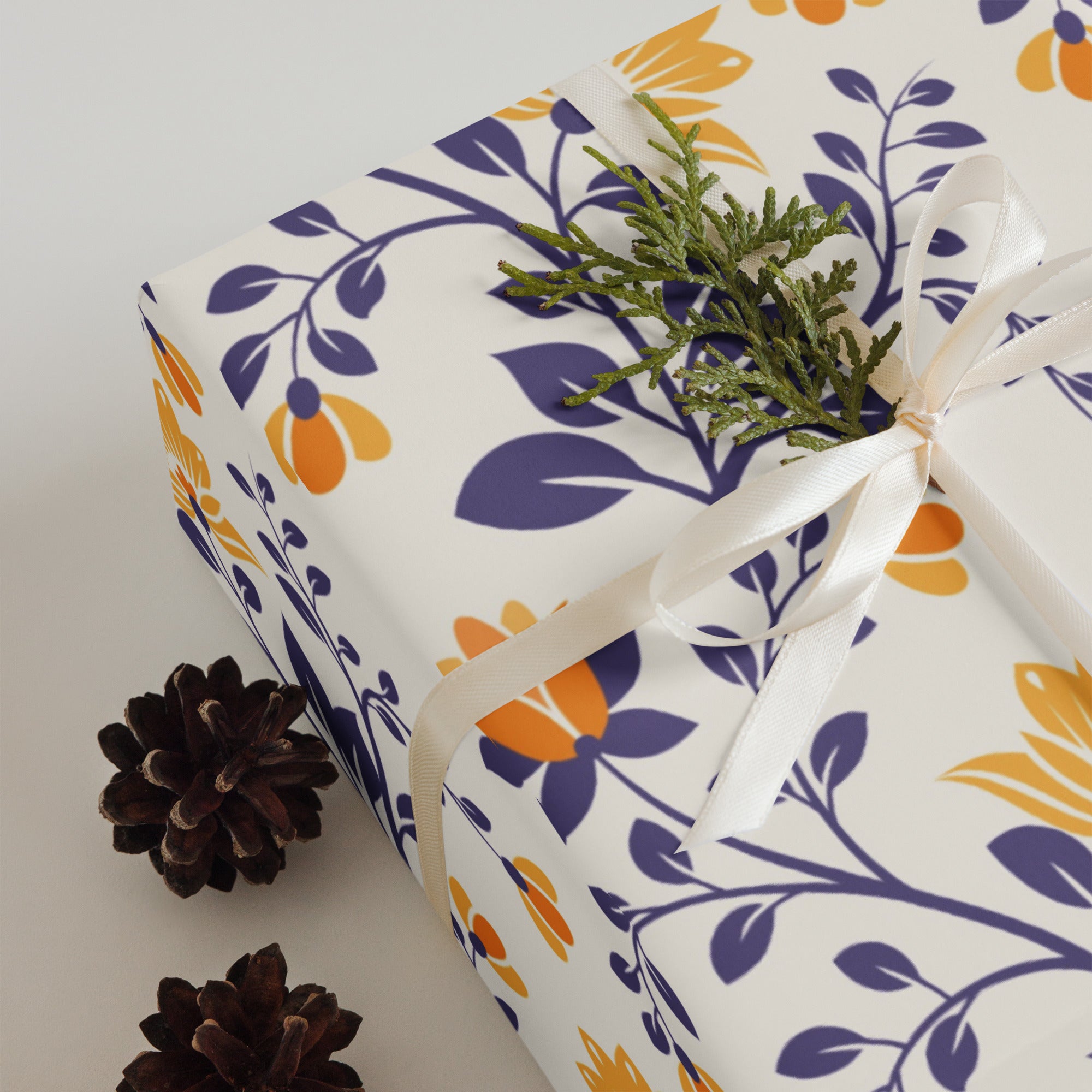 Floral Wrapping paper sheets