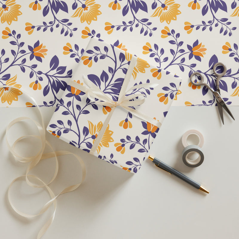 Floral Wrapping paper sheets