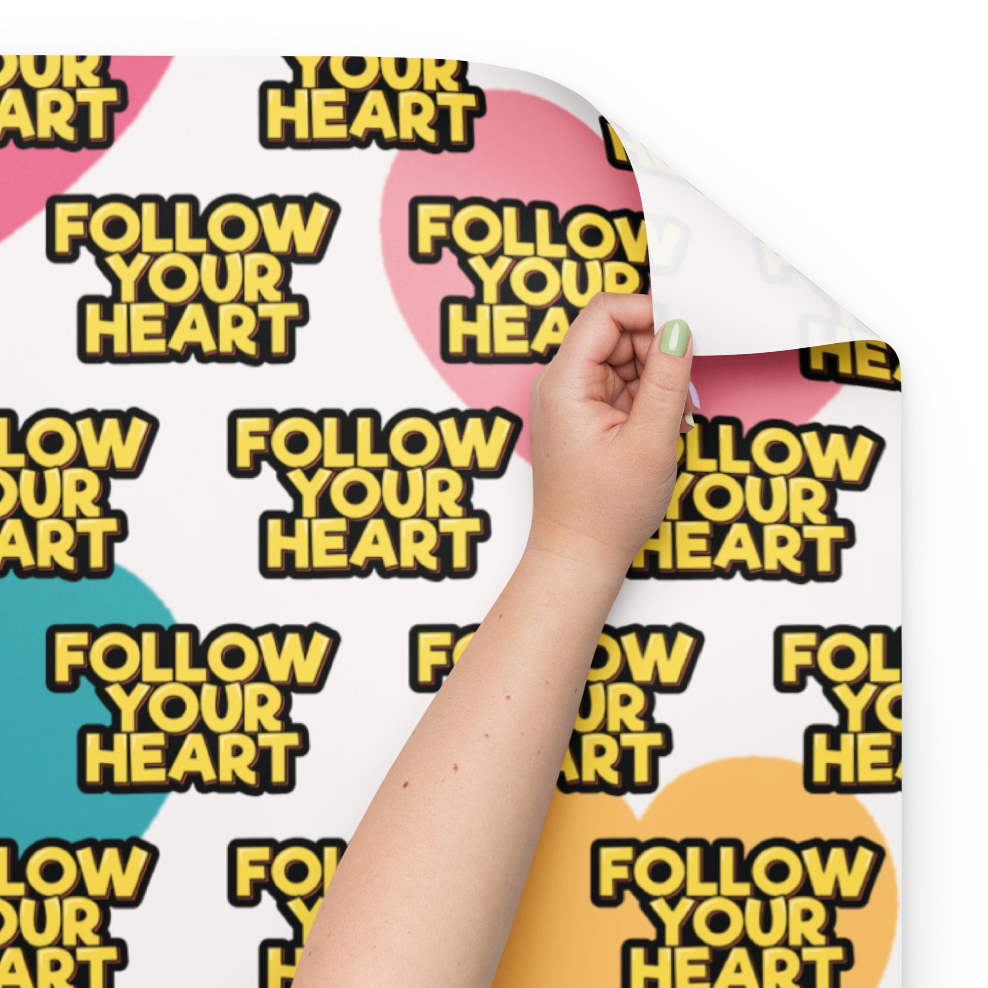 Never Give Up Wrapping paper sheets