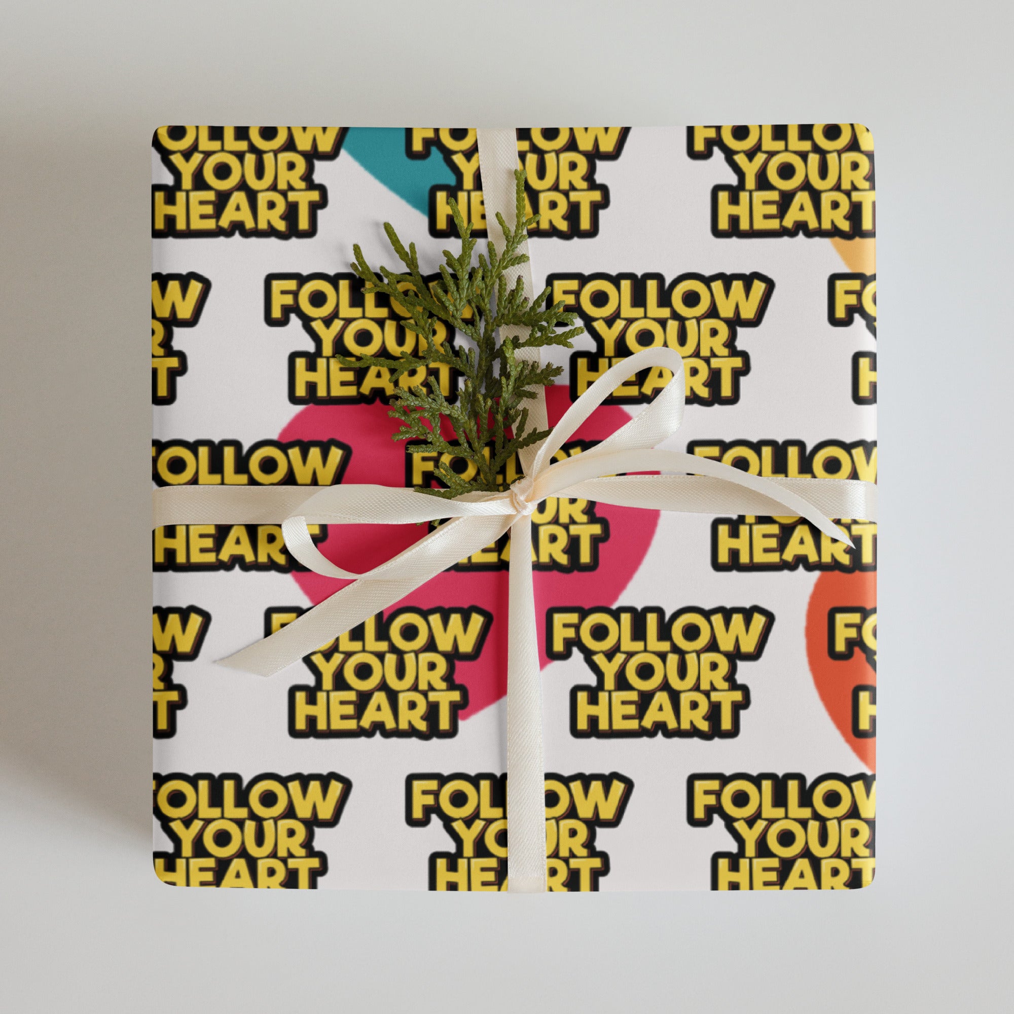 Never Give Up Wrapping paper sheets