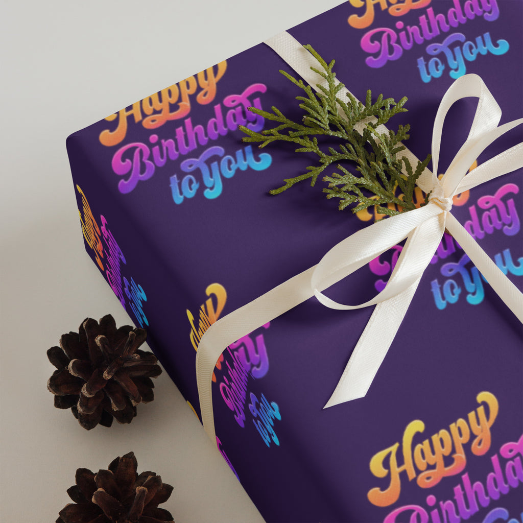 Happy Birthday Wrapping paper sheets