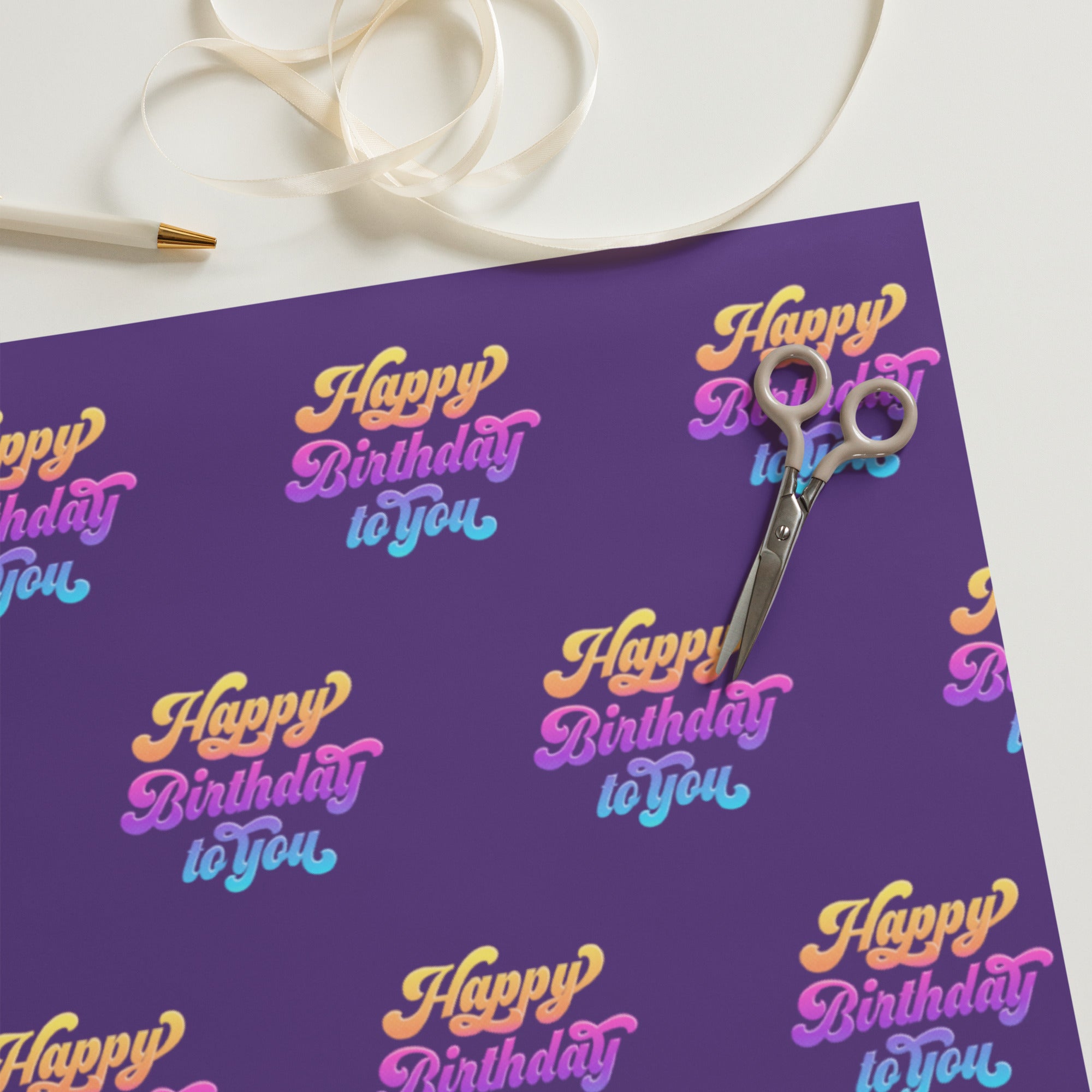 Happy Birthday Wrapping paper sheets