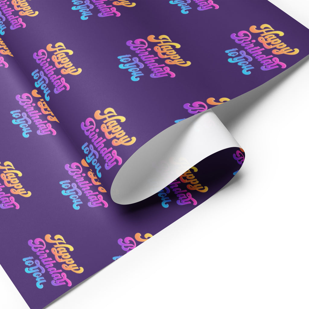 Happy Birthday Wrapping paper sheets
