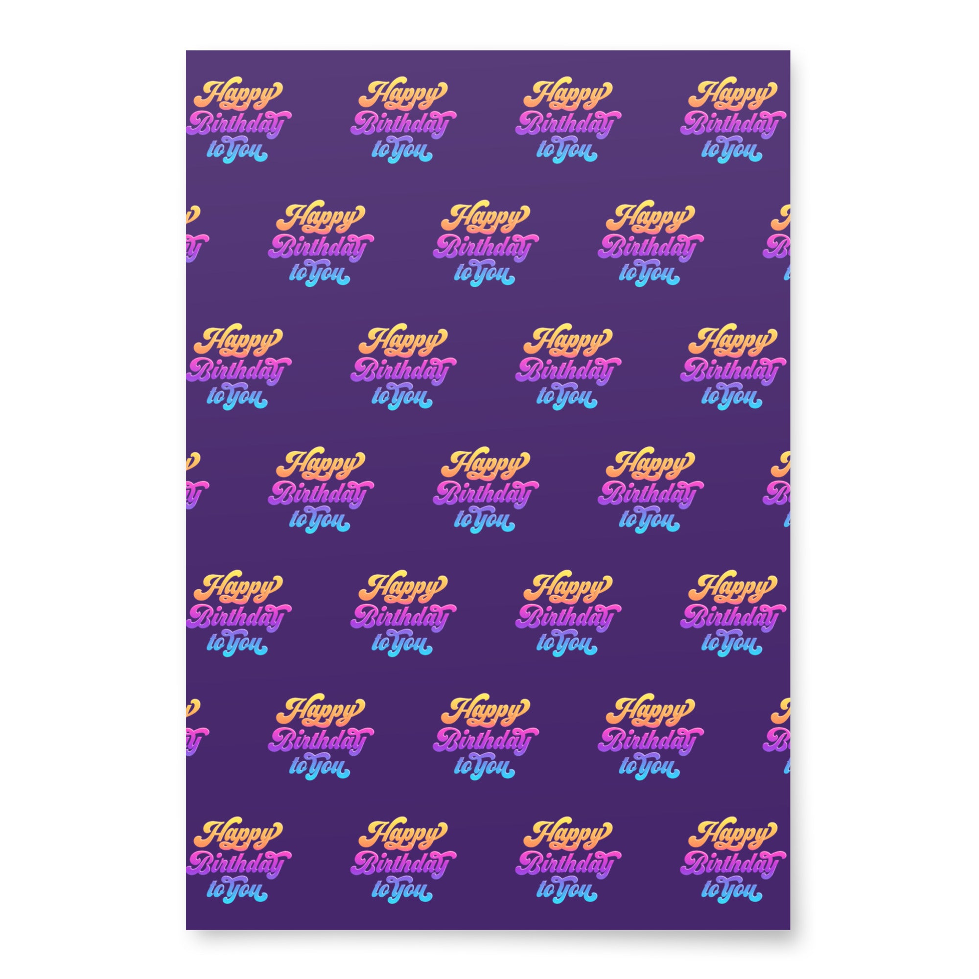 Happy Birthday Wrapping paper sheets
