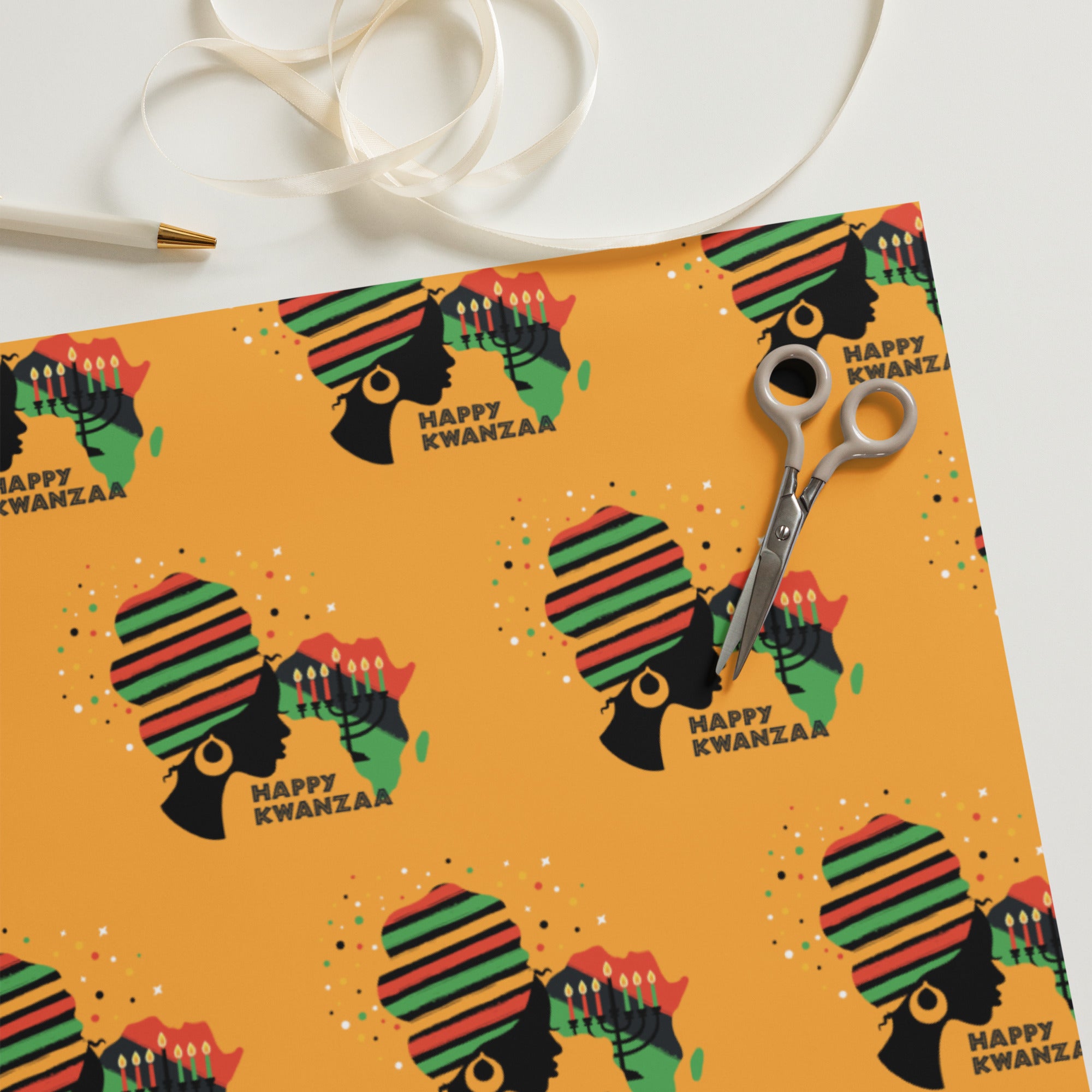Happy Kwanzaa Wrapping paper sheets