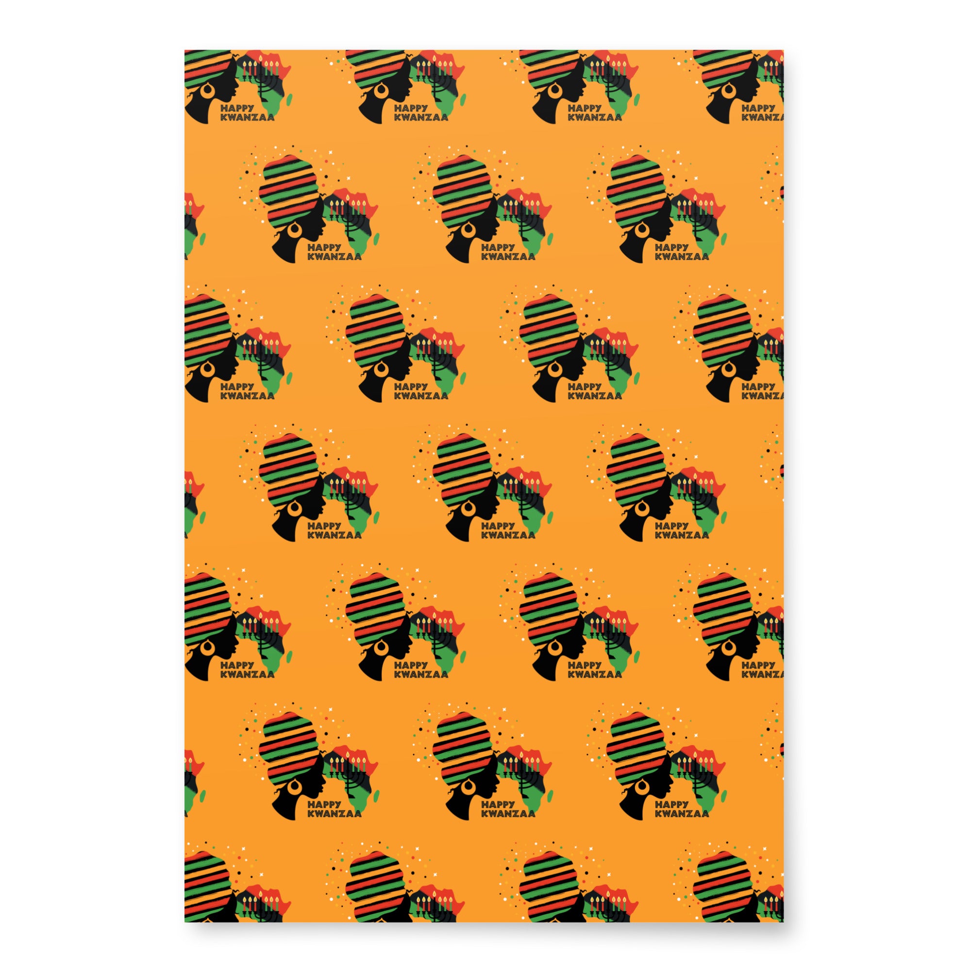 Happy Kwanzaa Wrapping paper sheets