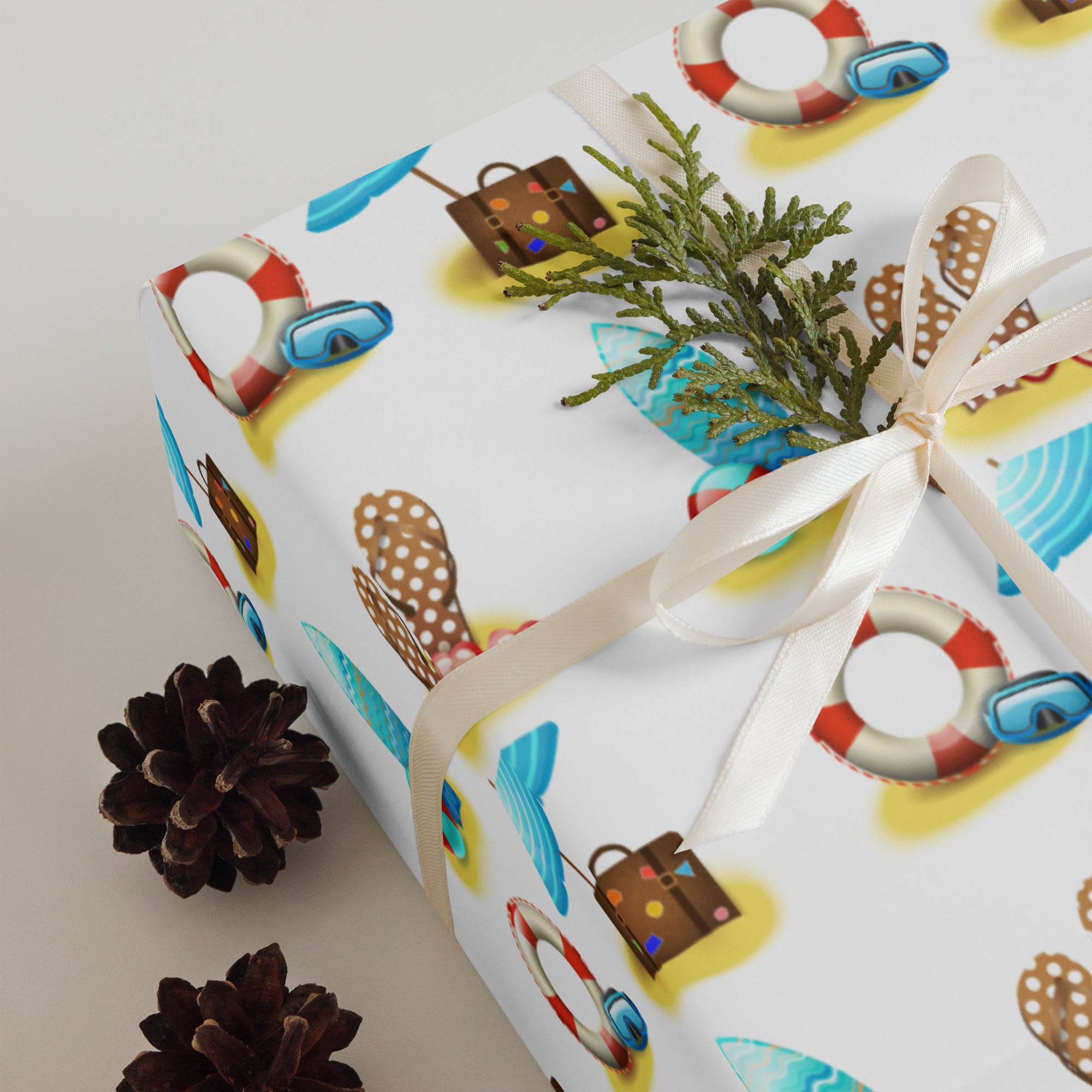 Beach Vibes Wrapping paper sheets