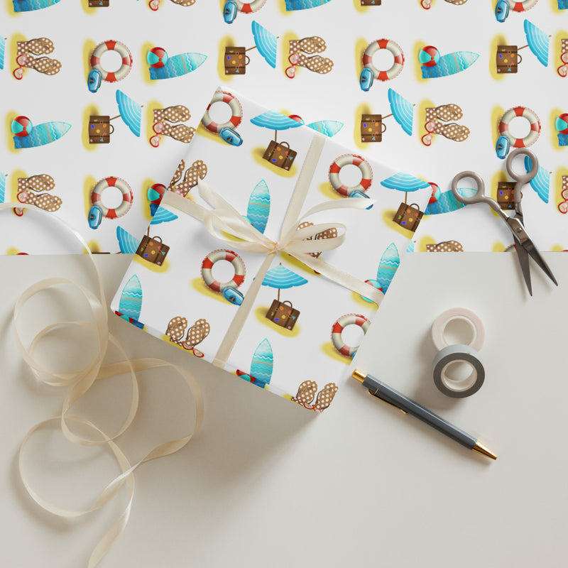 Beach Vibes Wrapping paper sheets
